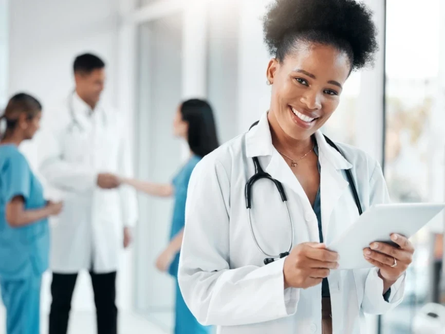 email portrait and black woman with tablet for he 2023 11 27 05 37 06 utc